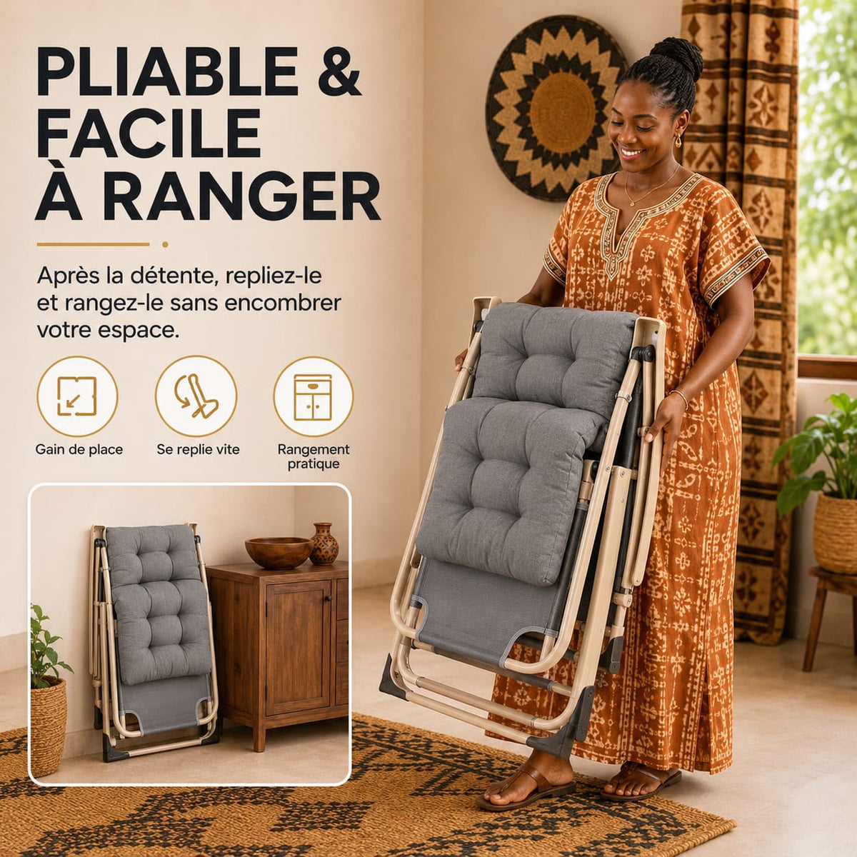 Fauteuil Relax Pliable Kainaiya
