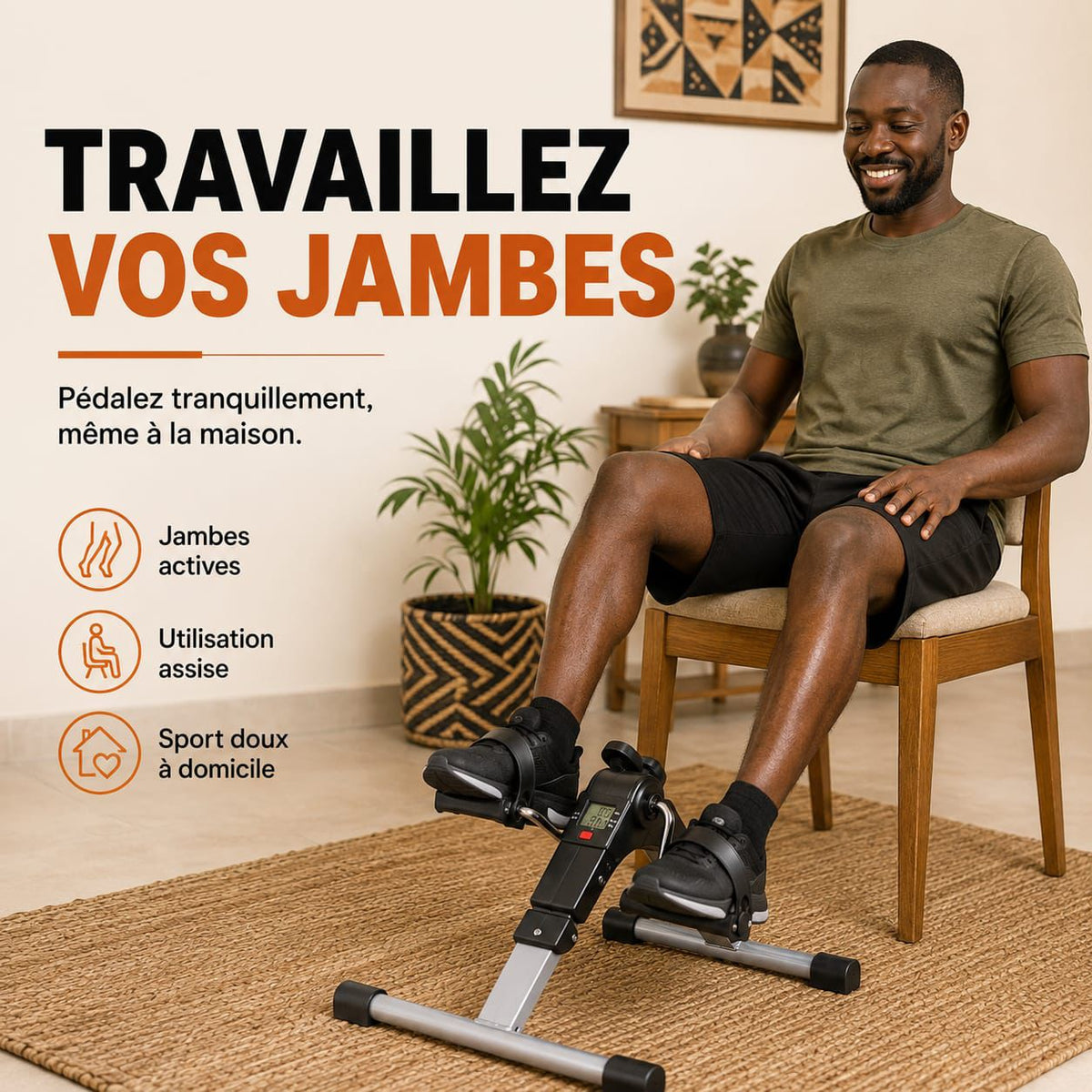 Mini Vélo d’Appartement avec Écran LCD